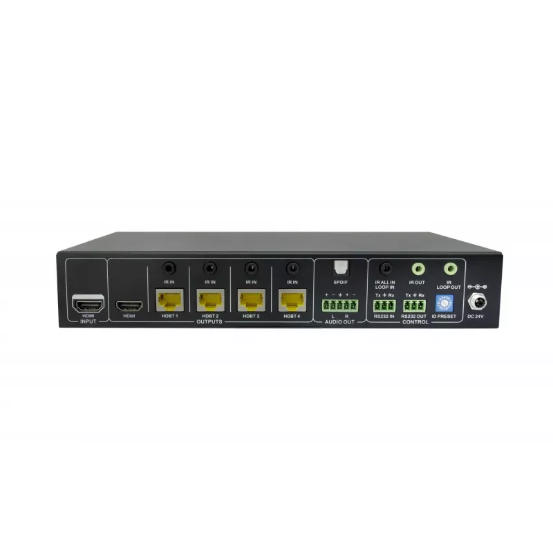 Vivolink VLHDBSP1X4V2 HDBaseT 2.0-splitter 1x4 met loop