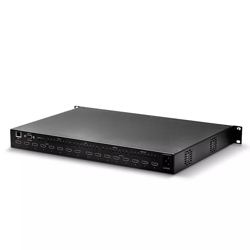 Lindy 8x8 HDMI 18G matrix met videowand-scalering