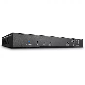 HDMI-splitter Lindy 2-poorts HDMI 18G splitter met audio en downscaling