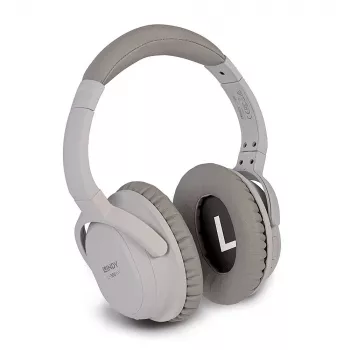 Lindy LH500XW headset bedraad & draadloos hoofdbeugel gesprekken/muziek Micro-USB Bluetooth grijs