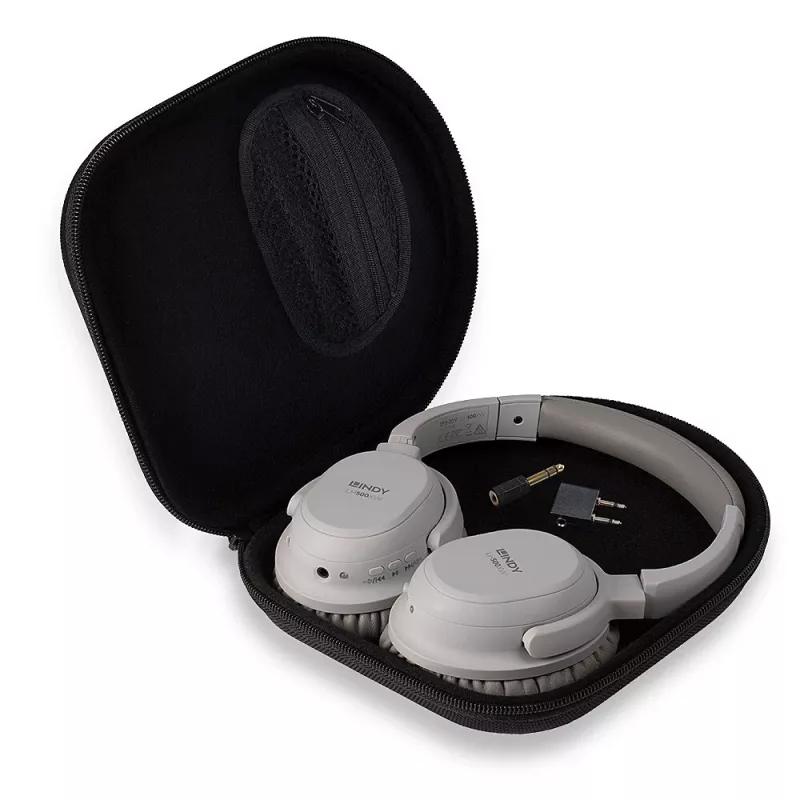 Lindy LH500XW headset bedraad & draadloos hoofdbeugel gesprekken/muziek Micro-USB Bluetooth grijs