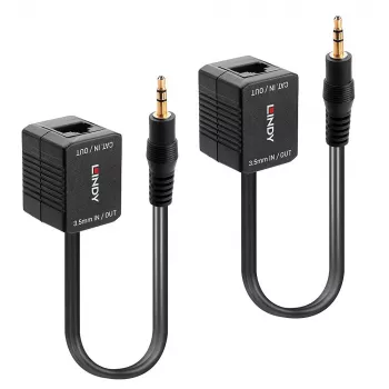AV-zender & -ontvanger Lindy 500 m Cat.6 3,5 mm analoge audio-extender