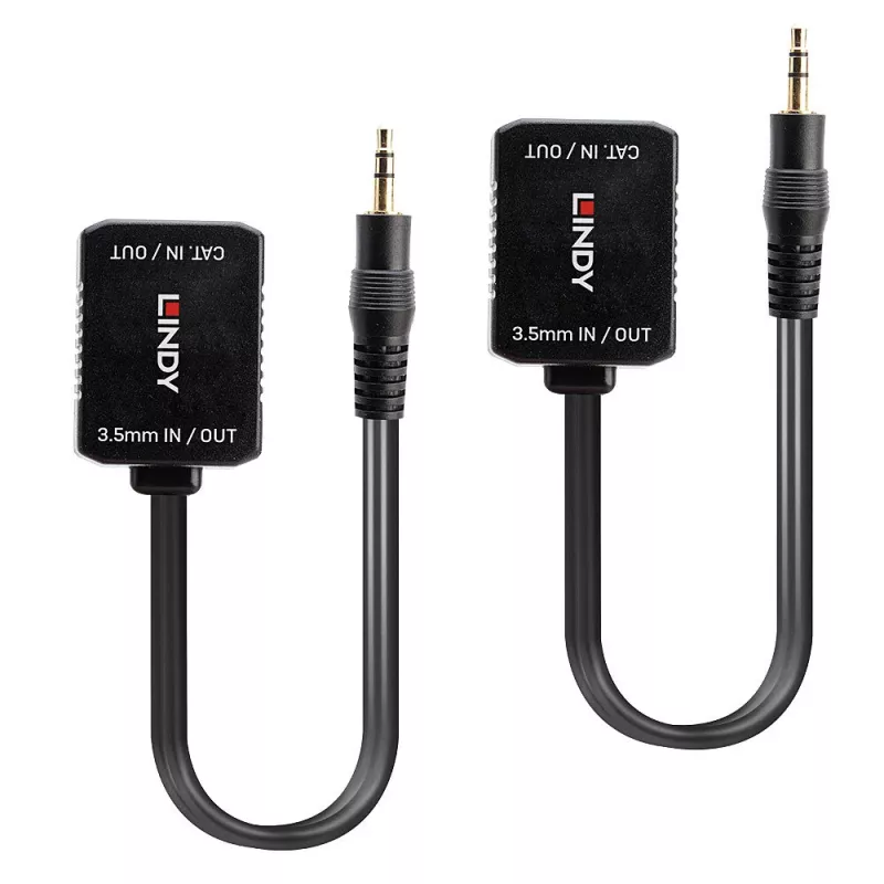 Lindy 70450 CAT5/6 stereo-audio-extender, passief, tot 100 m
