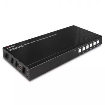 AV-transmitter Lindy 5-poorts seamless presentation switch HDBaseT-extender 3840 x 2160 pixel