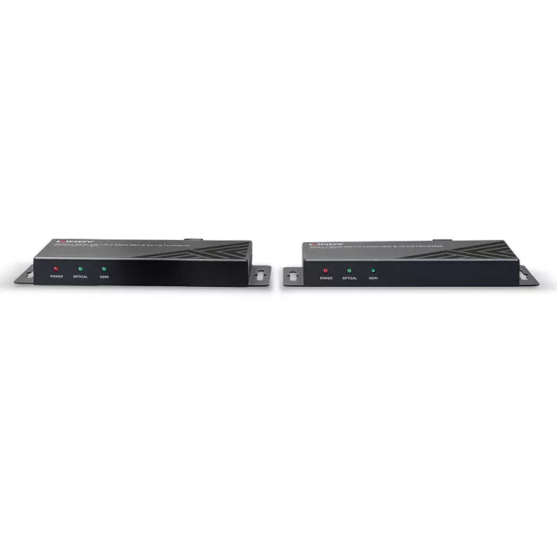 AV-zender & -ontvanger Lindy 300m glasvezel-HDMI 18G & IR-extender