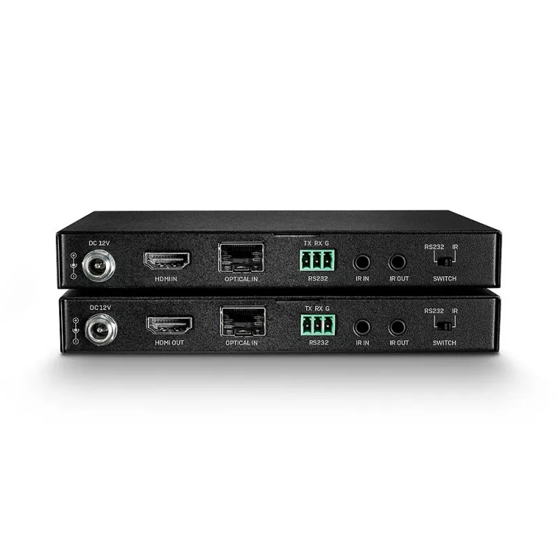 AV-zender & -ontvanger Lindy 300m glasvezel-HDMI 18G & IR-extender