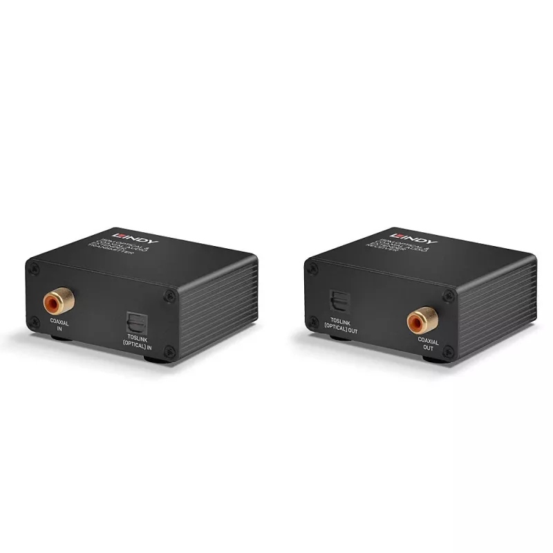 AV-zender & -ontvanger Lindy 150m Cat.6 TosLink en coaxiale digitale audio-extender