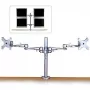 Lindy Dual verstelbare lcd-armen voor tot 10 kg, zilver