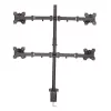 Lindy Quad-monitorhouder met mast en tafelklem