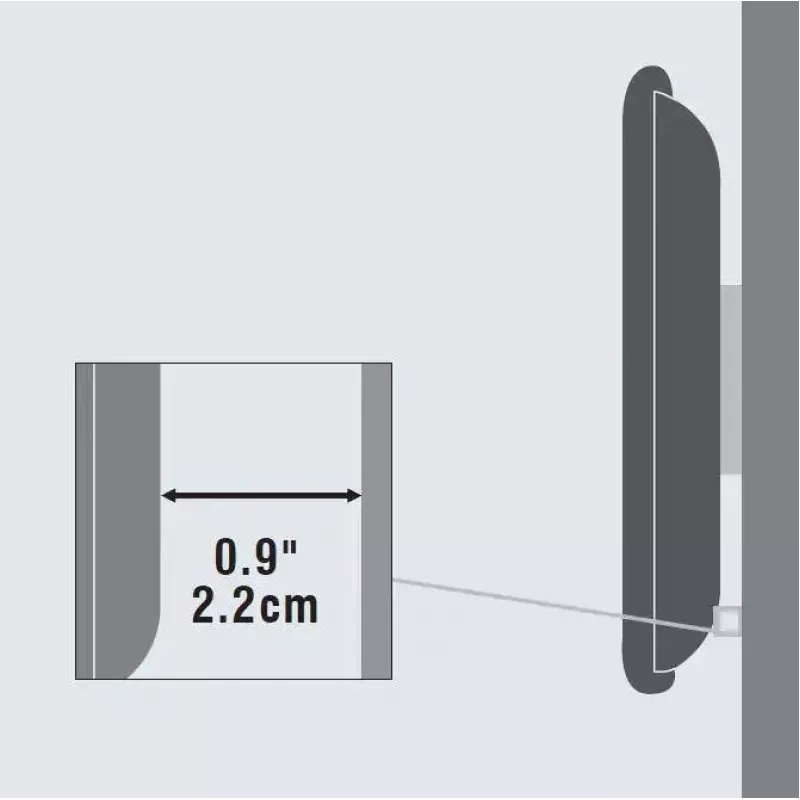 Vivolink VLMW2355 tv-houder/voet 139,7 cm (55 inch) zwart