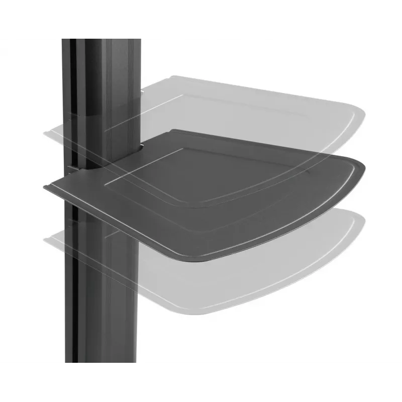 Vivolink VLFS3266C tv-standaard/rolwagen 165,1 cm (65 inch) zwart