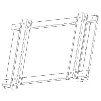 Monitor ERNITEC 43 inch 4K UHD vandalismebestendig — 43 inch 3840×2160 display, vandalismebestendige behuizing