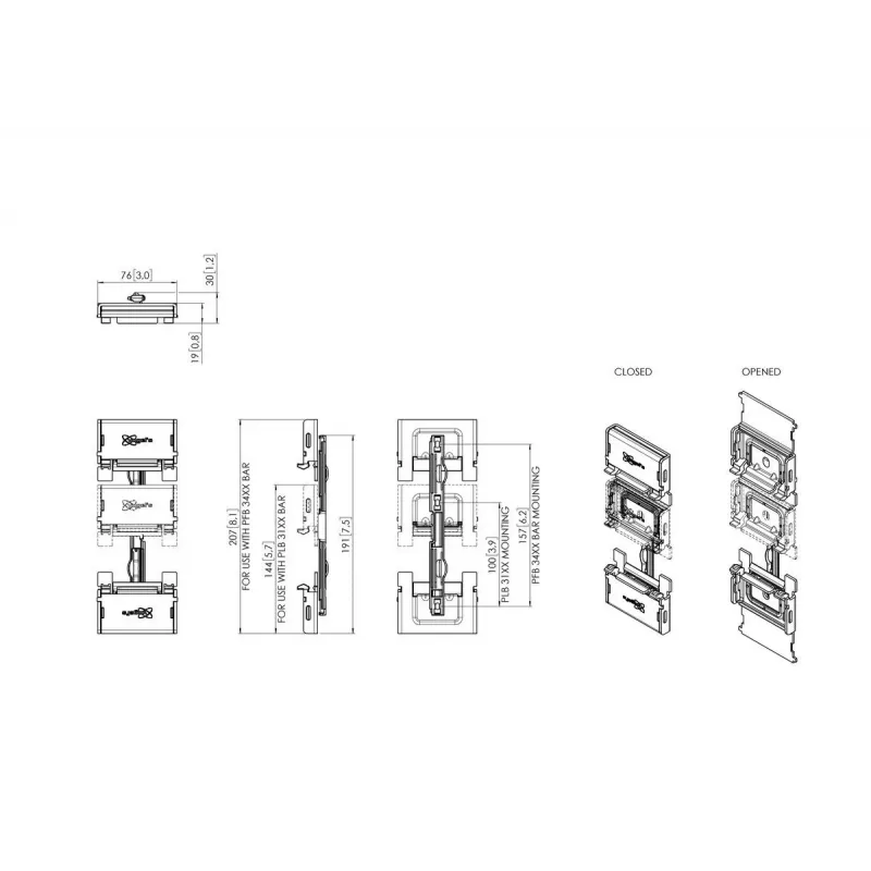 Wandbeugel Vogel's PLA 9301 (MPN 7193010) voor flatscreens – PLB 31XX-serie