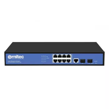 Netwerkswitch Ernitec ELECTRA-M08-1GB-150W 8 poorten 1 GB 150 W