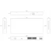 ERNITEC unmanaged PoE-switch ELECTRA-U16-1GB 16 poorten, 1 GbE uplink, 285W powerbudget