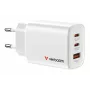 Verbatim Essentials GaN oplader 65W EU-stekker wit, binnen, AC, 20 V, wit
