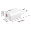 Verbatim Essentials GaN oplader 65W EU-stekker wit, binnen, AC, 20 V, wit