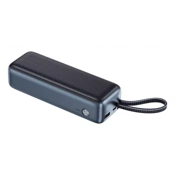 Draagbare powerbank SANDBERG All-in1 Powerbank 20000 PD 130W — 20000 mAh, LiPo, USB-A 1x, USB-C 1x, 130 W, zwart/grijs