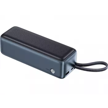 Sandberg 421-31 All-in1 Powerbank 27000 PD 240W powerbank, 27000 mAh, 5/9/12/15/20/28 V, ingebouwde USB-C-kabel, display