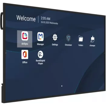 VIEWSONIC CDE6531-1C professioneel 65 inch 4K commercieel display, 3840×2160, 500 cd/m², Android 14, 24/7, VESA