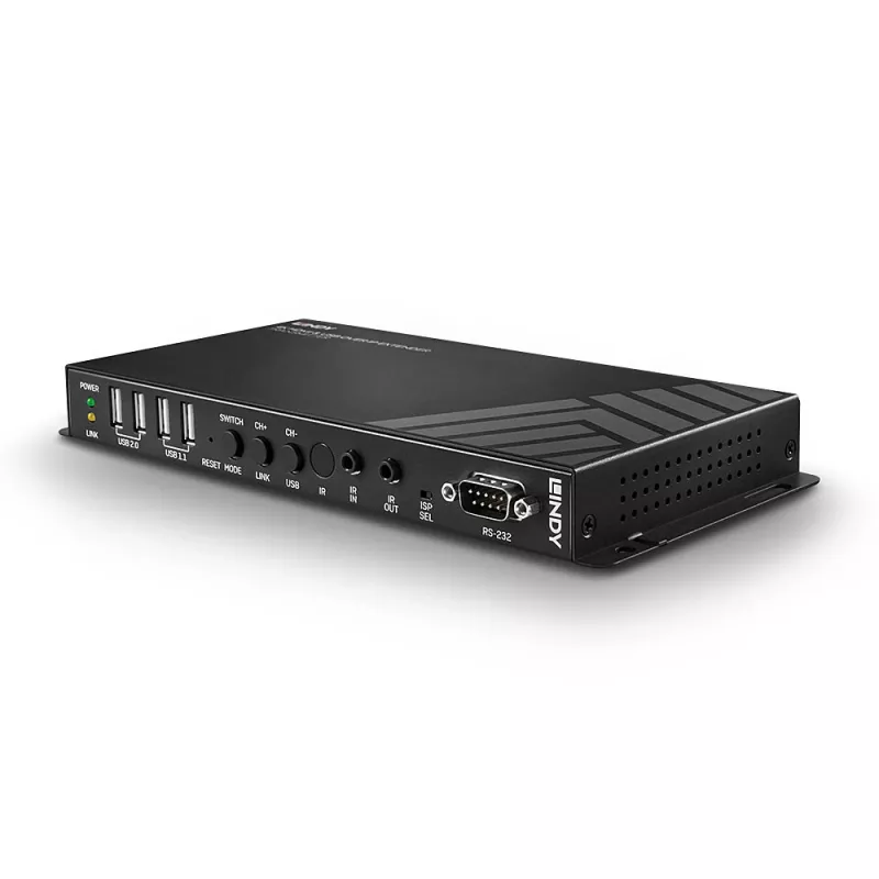 Lindy 4K HDMI & USB over IP Extender AV-receiver