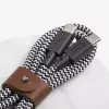 USB-C-kabel Native Union BELT-C-ZEB-2-NP 1,2 m USB-C naar USB-C zwart/wit
