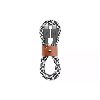 USB-C-kabel Native Union BELT-C-ZEB-2-NP 1,2 m USB-C naar USB-C zwart/wit