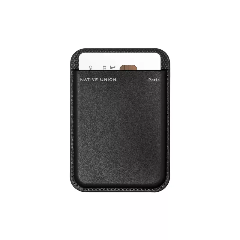 Wallet Case native union (Re)Classic zwart voor Apple iPhone 15/15 Pro/15 Plus/15 Pro Max, iPhone 14/14 Pro/14 Plus/14 Pro Max en iPhone 13-serie