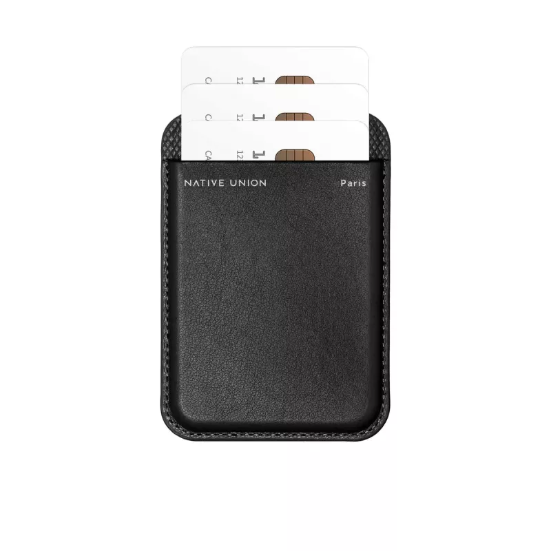 Wallet Case native union (Re)Classic zwart voor Apple iPhone 15/15 Pro/15 Plus/15 Pro Max, iPhone 14/14 Pro/14 Plus/14 Pro Max en iPhone 13-serie