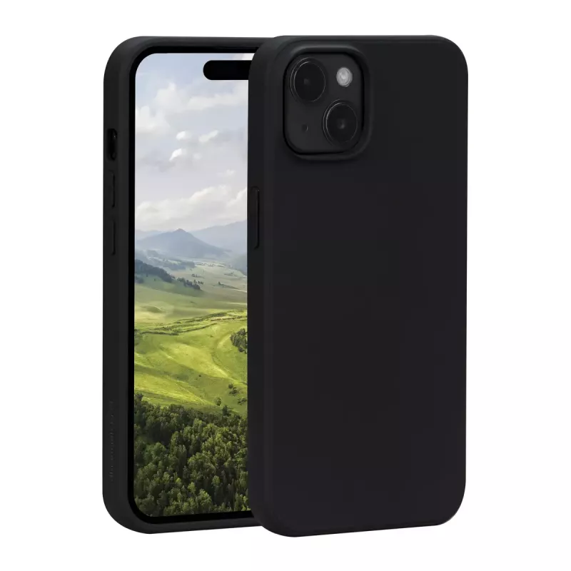 Cover dbramante1928 Greenland iPhone 15 Night zwart monochromatisch
