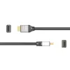 j5create JDC52 Ultra HD 4K HDMI™-kabel, zwart en grijs, 2 m