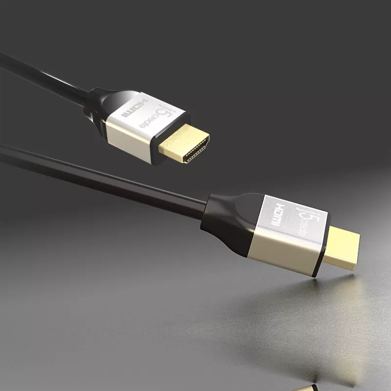 j5create JDC52 Ultra HD 4K HDMI™-kabel, zwart en grijs, 2 m