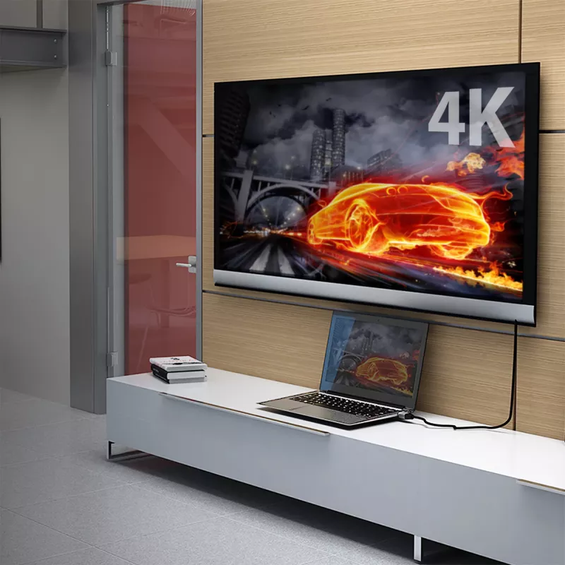j5create JDC52 Ultra HD 4K HDMI™-kabel, zwart en grijs, 2 m