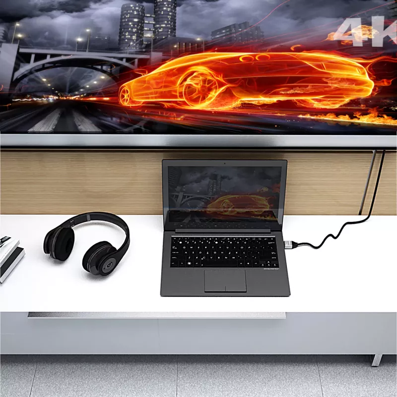 j5create JDC52 Ultra HD 4K HDMI™-kabel, zwart en grijs, 2 m