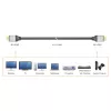 j5create JDC52 Ultra HD 4K HDMI™-kabel, zwart en grijs, 2 m