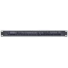Intellinet 19 inch kabeldoorvoerpaneel, 1U, met borstelstrip, zwart