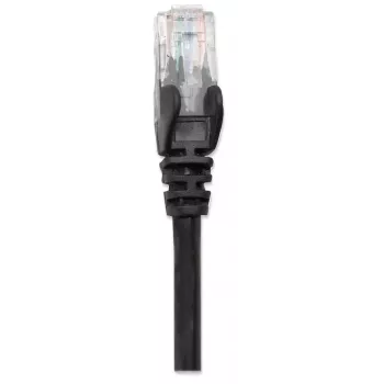 Intellinet netwerk-patchkabel, Cat6, 5m, zwart, CCA, U/UTP, PVC, RJ45, vergulde contacten, rastnasenvrij, aangegoten tule, levenslange garantie