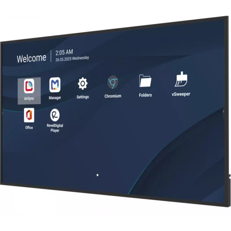 Professioneel commercieel display VIEWSONIC 75 inch 4K (3840×2160), LCD, 500 cd/m², Android 14, 24/7, VESA