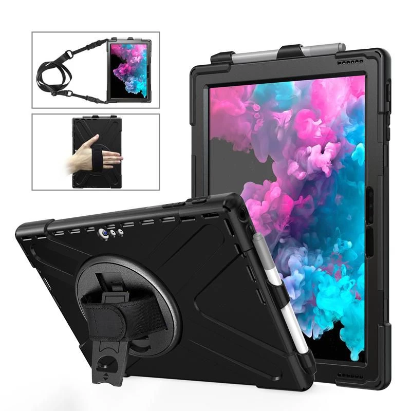 Hoes eSTUFF AUSTIN Defender Case voor Microsoft Surface Pro 7+/7/6/5/4 zwart