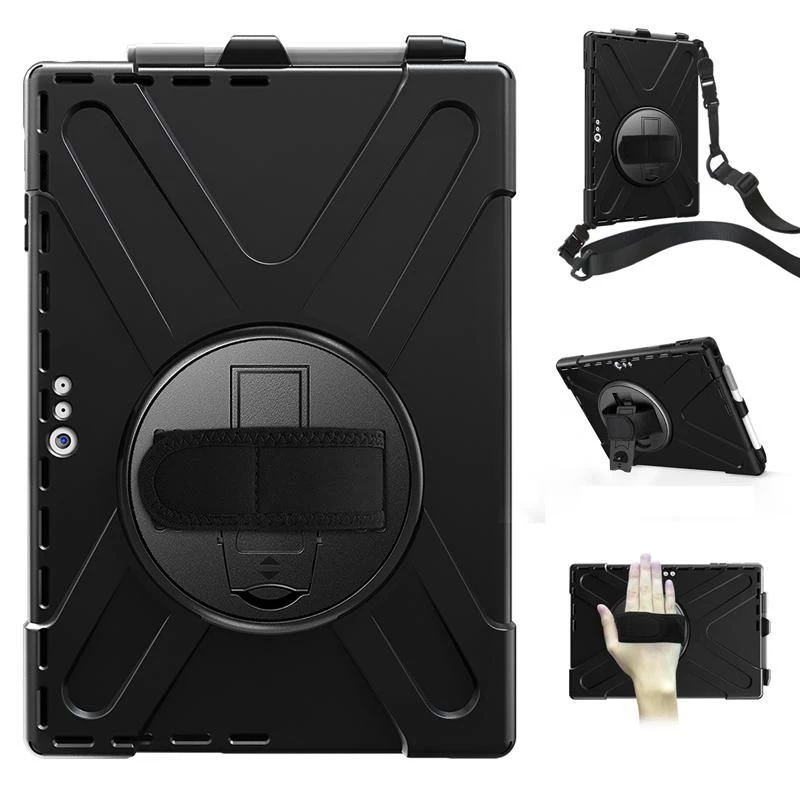 Hoes eSTUFF AUSTIN Defender Case voor Microsoft Surface Pro 7+/7/6/5/4 zwart