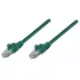 Intellinet netwerk-patchkabel, Cat6, 0,5 m, groen, CCA, U/UTP, PVC, RJ45, vergulde contacten, rastnasenvrij, aangegoten, levenslange garantie