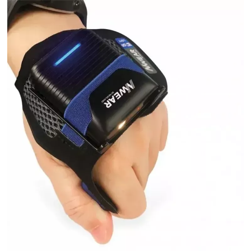 Newland WD2-BS50-MR Nwear aan de hand gedragen 2D-barcodescanner, Bluetooth 5.0, middellange afstand, laserpuntrichting