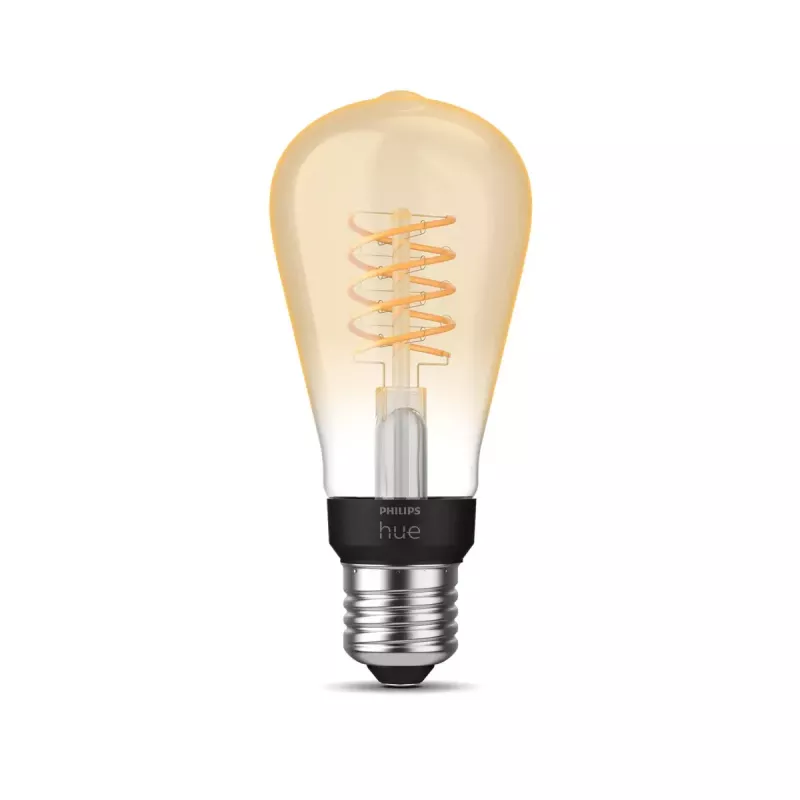 Slimme gloeilamp Philips ST64 Edison E27 Bluetooth/Zigbee, 7 W, transparant, 60×135 mm