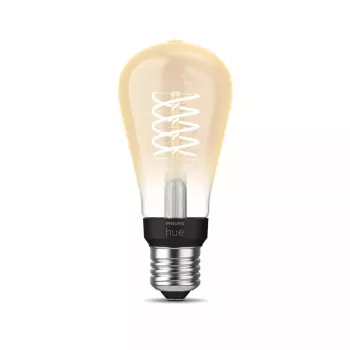 Slimme gloeilamp Philips ST64 Edison E27 Bluetooth/Zigbee, 7 W, transparant, 60×135 mm