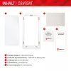 Displex displayschermfolie (10H) voor Samsung Galaxy A34, Eco-montageframe, krasbestendig