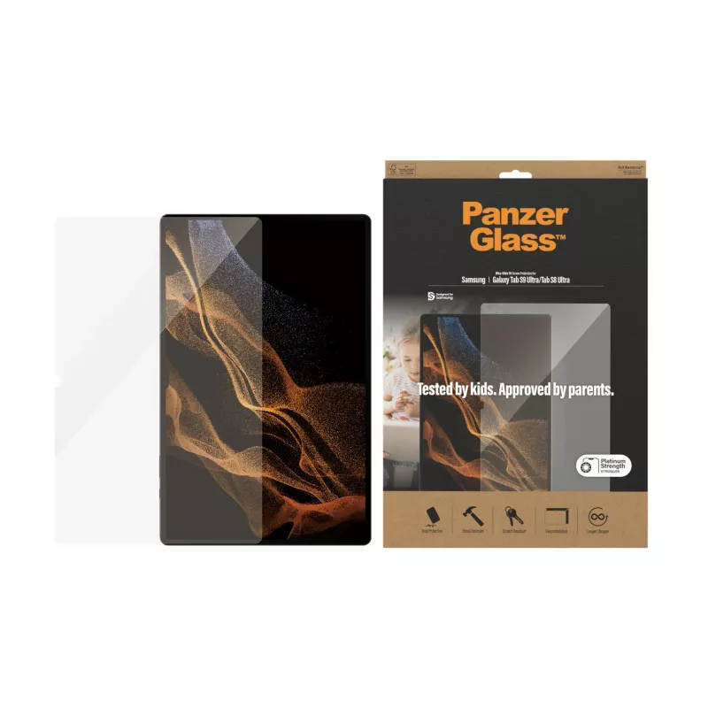 PanzerGlass® displayschermfolie Samsung Galaxy Tab S8 Ultra | S9 Ultra | Ultra-Wide Fit