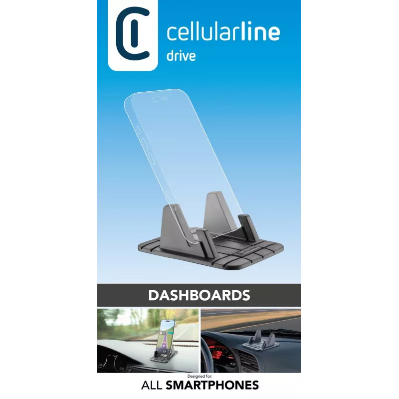 Cellularline Dash Pad Pro – universele interieurhouder voor smartphones