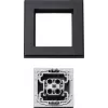 Afdekking voor elektrische schakelaar Homematic IP 156171A0, grijs, 86×86×16 mm