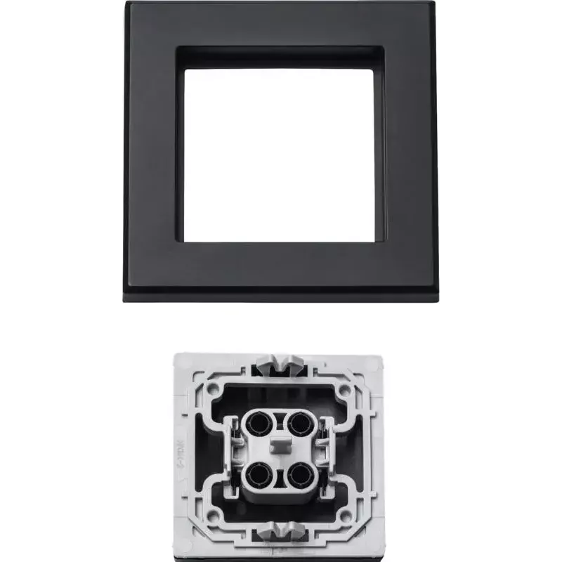 Afdekking voor elektrische schakelaar Homematic IP 156171A0, grijs, 86×86×16 mm