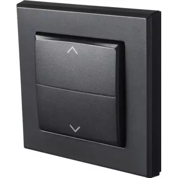 Afdekking voor elektrische schakelaar Homematic IP 156171A0, grijs, 86×86×16 mm